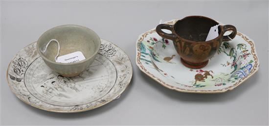 A Chinese plate and a Ming provincial plate